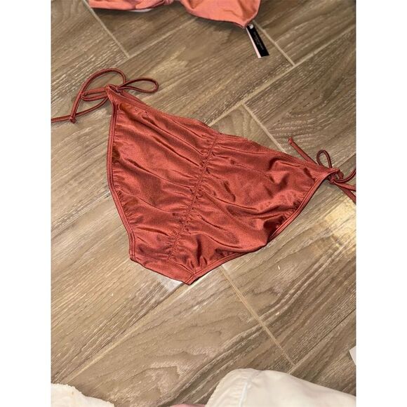Xhilaration Women's XL Rust Red String Bikini Bottom Adjustable Ties - Picture 5 of 9